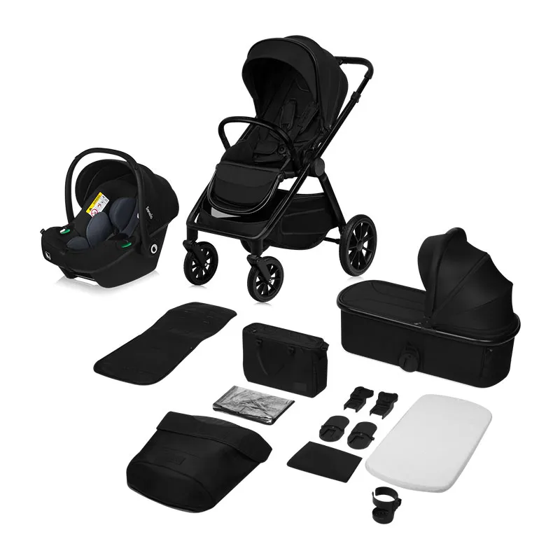 Trio Poussette Layla Black Onyx - 0m+-0