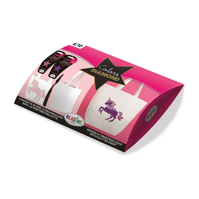 Kit créatif Tote bag Colors Diamond Licorne - 4+-0