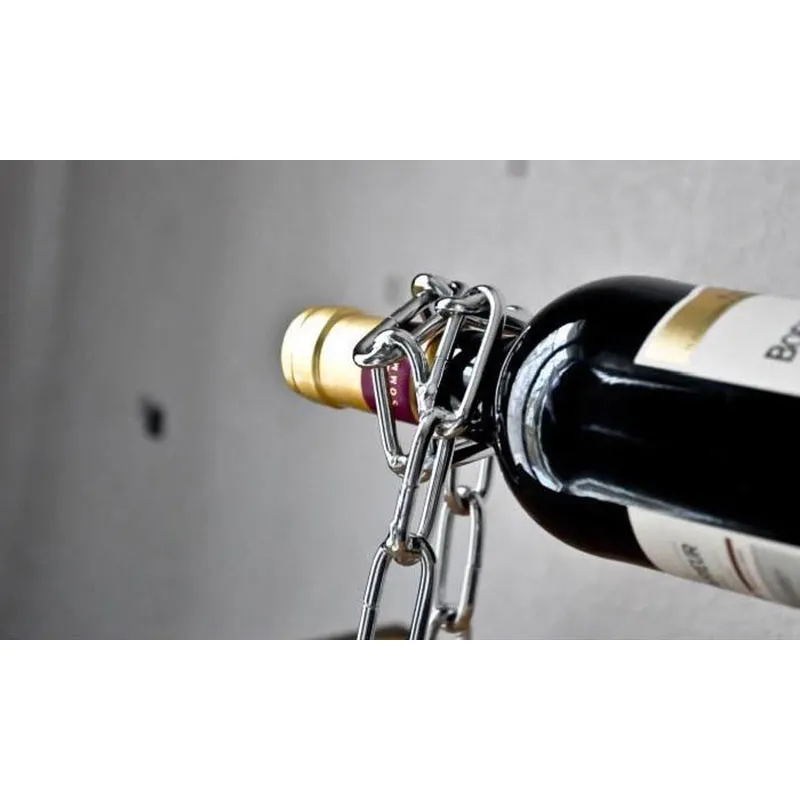 Chaine porte-bouteilles magique - Argent-8