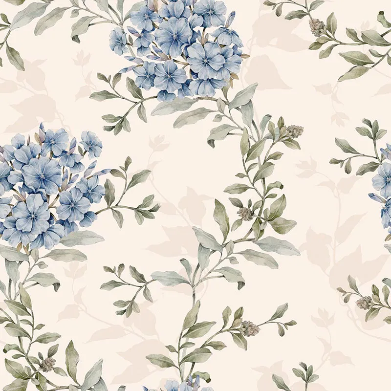 Papier peint Bouquet de fleurs Bleues - 50x280cm-2