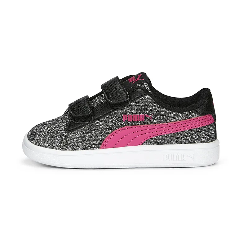 Baskets Bébé Smash Glitz Glam Puma - Noir/Rose-0
