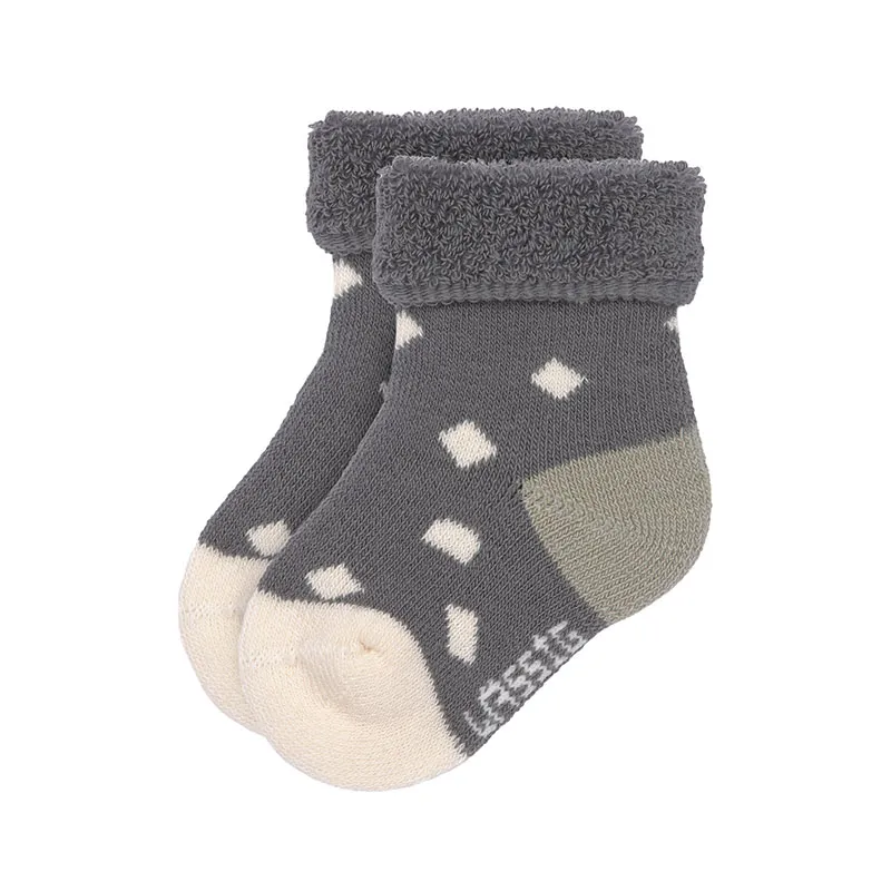 3 paires de Chaussettes Bébé BIO - Anthracite/Olive-1