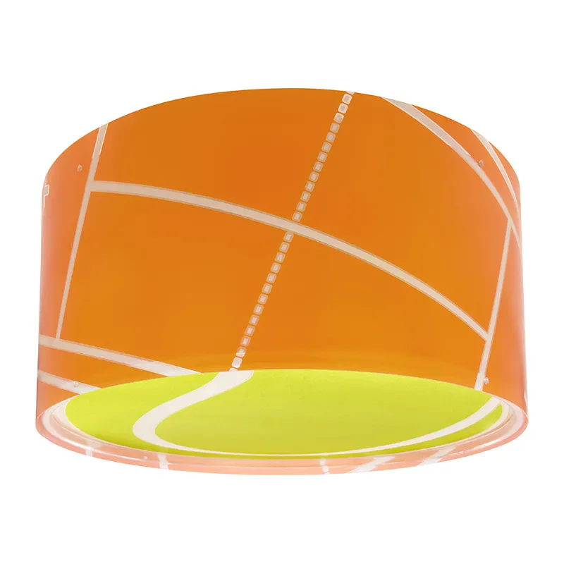 Plafonnier Tennis Orange brillant - 33x33x16,5cm-0