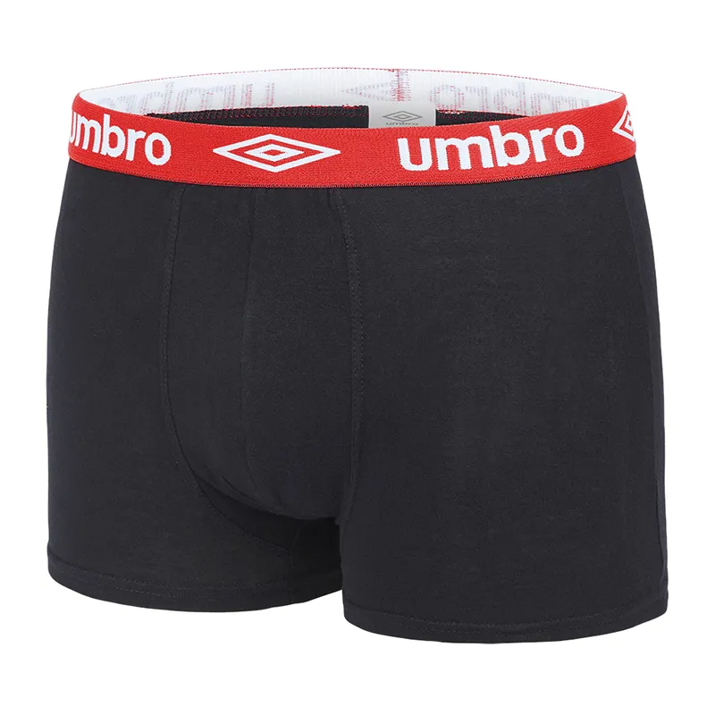 4 Boxers Homme Umbro - Noir/Bleu/Rouge-4
