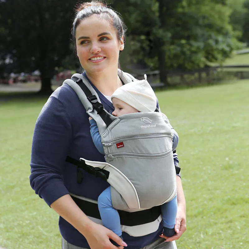 Porte bébé XT Cotton Grey/White - 0m+-5