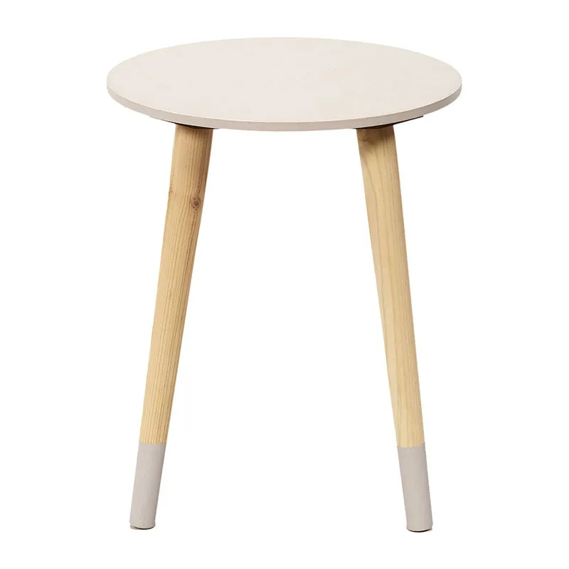 2 Tables gigognes bicolore Rose - 43x43x48cm-4