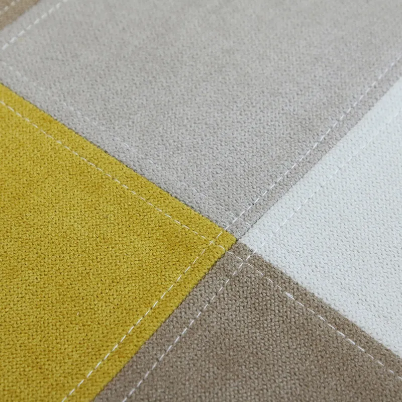 2 Fauteuils patchwork Jaune - 59x64.5x85cm-6