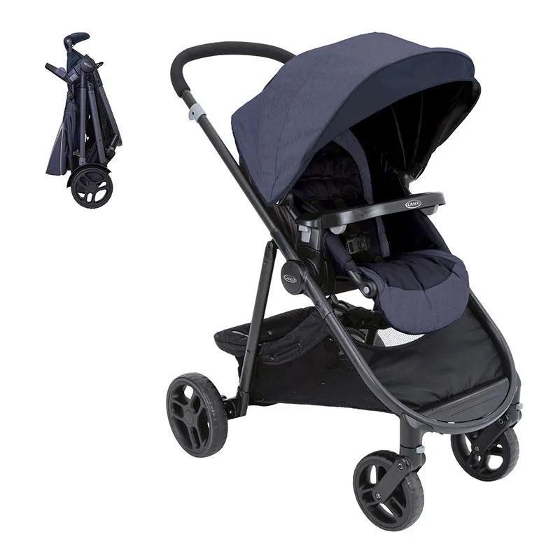 Poussette compacte Time2grow Denim - 6m+-0