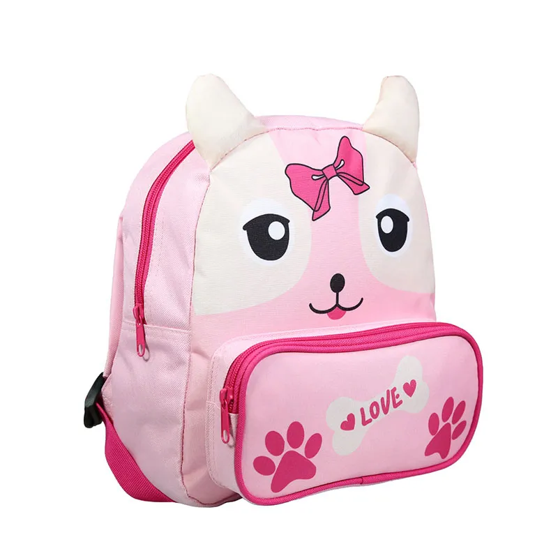 Sac à dos goûter maternelle Kids Chien Rose - 22x26cm-7