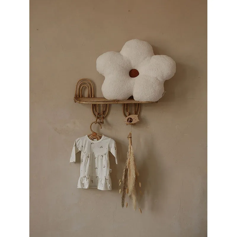 Coussin décoratif Marguerite Écru - 50x50cm-9