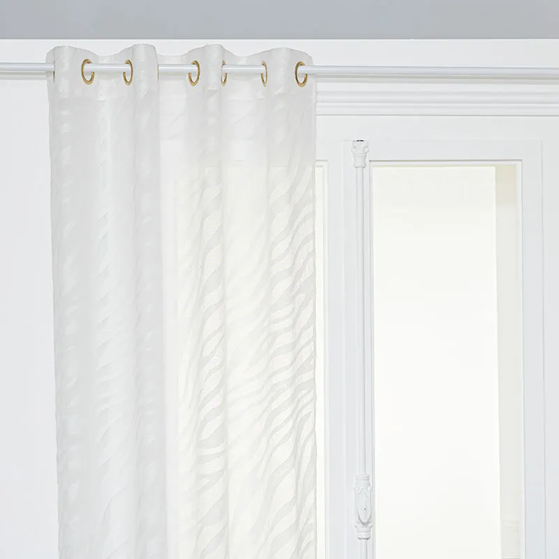 Voilage jacquard Tropical Boudoir - 140x0,1x240cm-1