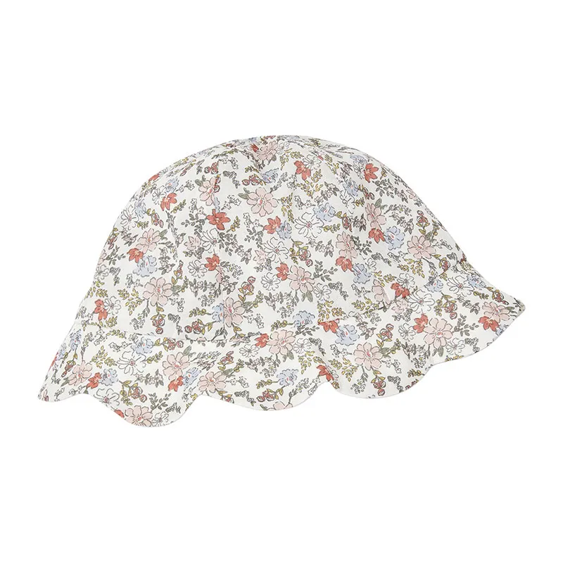 Ensemble robe voile de coton et bob - Écru-2