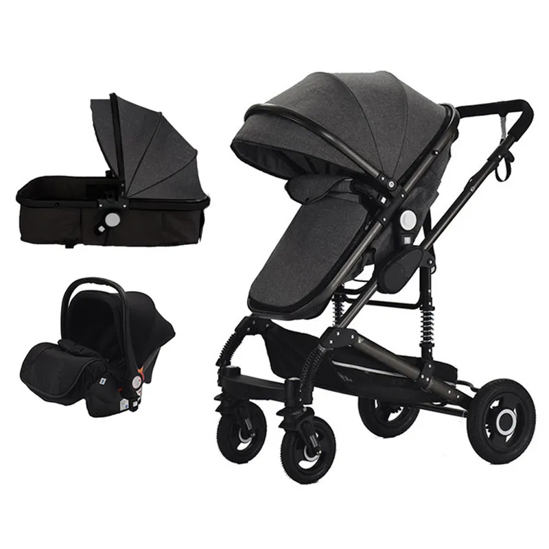 Poussette 3en1 - Coque Lou Advance Noir - 0m+-0