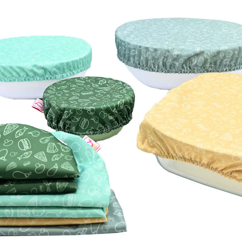 Kit 10 couvre-plats tissu - Food -0