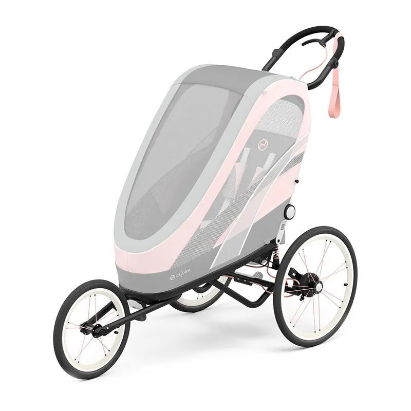 Poussette Multisport Zeno Black Pink/Silver Pink - 6m+-3
