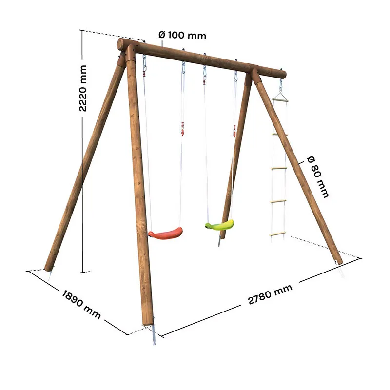 Portique 3 agrès Arthur - 36m+-8