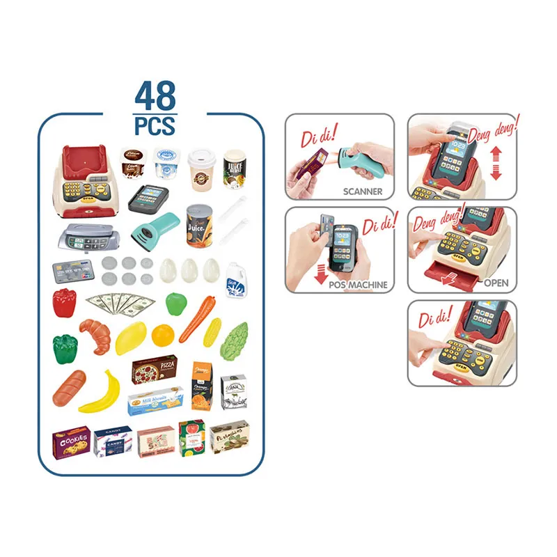 Comptoir de supermarché sonores et lumineux - 48pcs-1