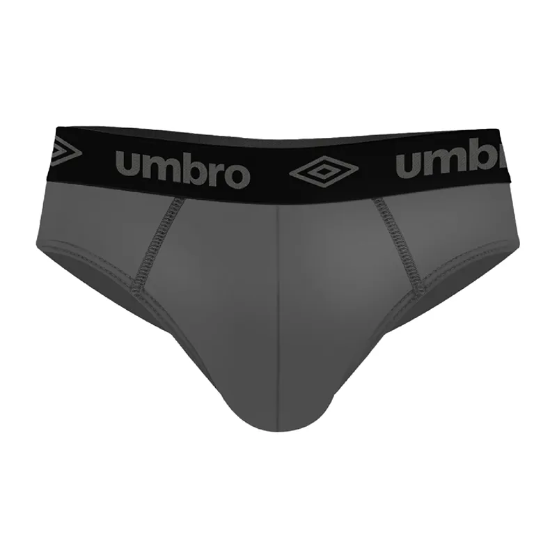 3 Slips Homme Umbro - Bleu/Noir/Gris/Blanc-3