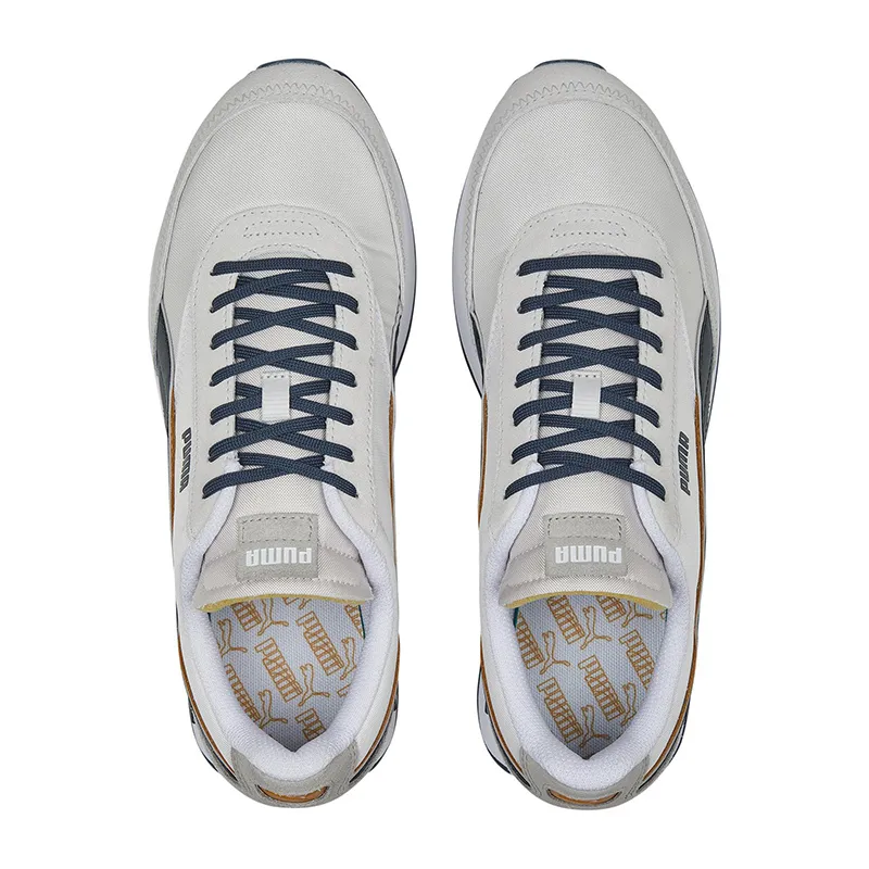 Baskets Homme Future Rider Double Puma - Gris/Blanc/Bleu-4