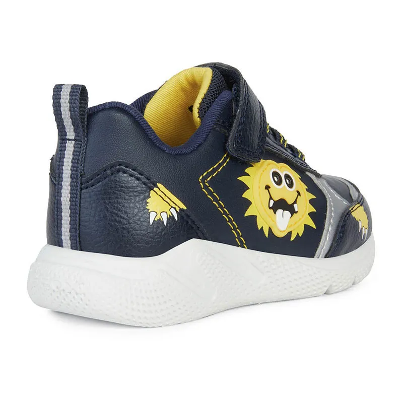 Sneakers lumineuses Sprintye - Marine/Jaune-3