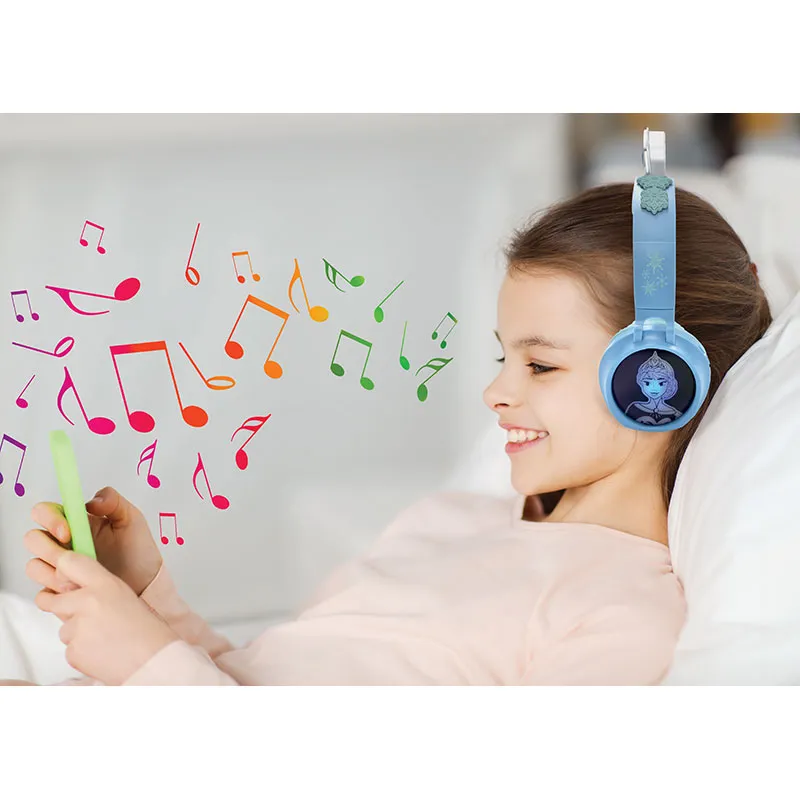 Casque Bluetooth avec effets lumineux Reine des Neiges - 4+-1