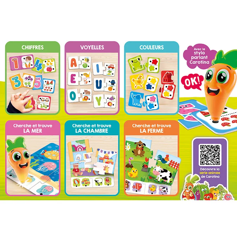 Stylo parlant Carotina Baby 20 jeux - 24m+-1