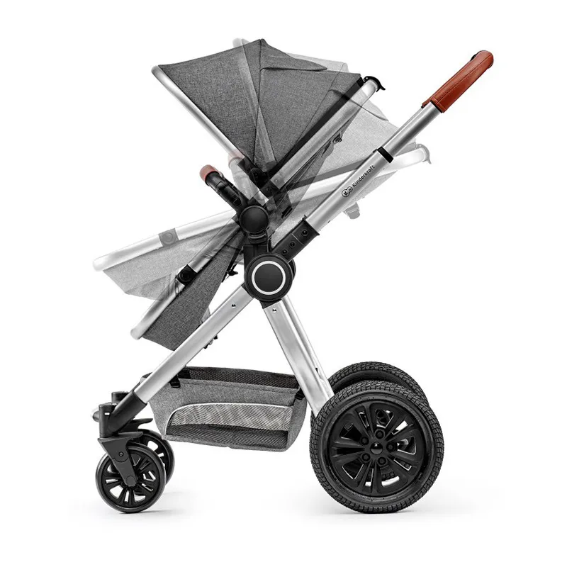 Poussette transformable 3en1 Veo + Cosy Gr.0 Gris - 0m+-6