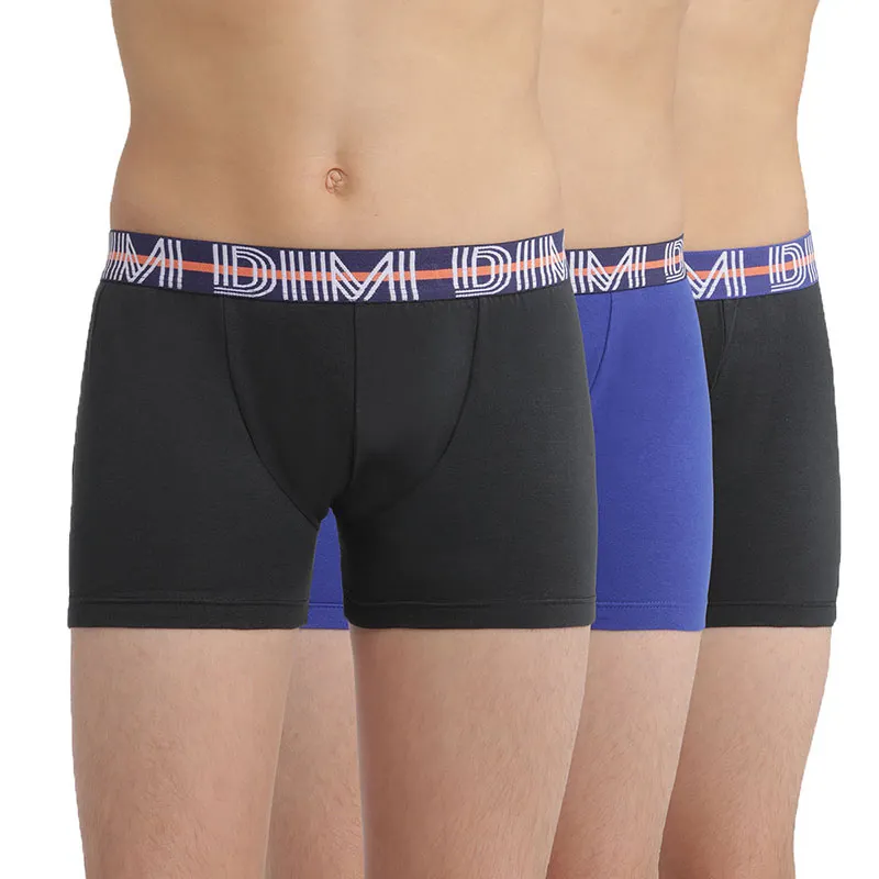 Bebeboutik 3 Boxers Coton EcoDim Garcon Orange Noir