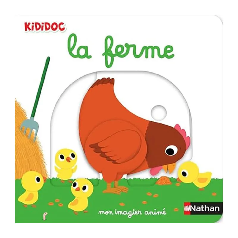 Mon imagier animé La ferme Kididoc - 12m+-0