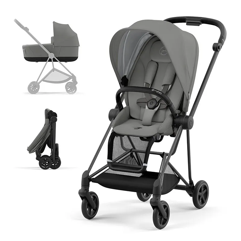 Duo Poussette Compacte Mios Matt Black/Pearl Grey - 0m+-0