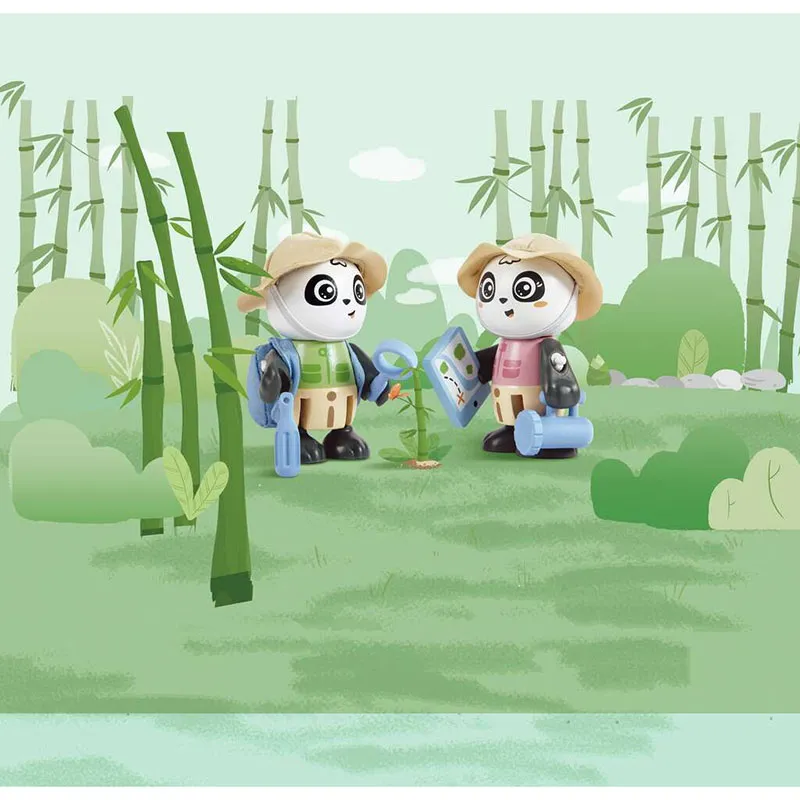 Figurines Sam et Pam l'énergie solaire Green Planet - 36m+-5