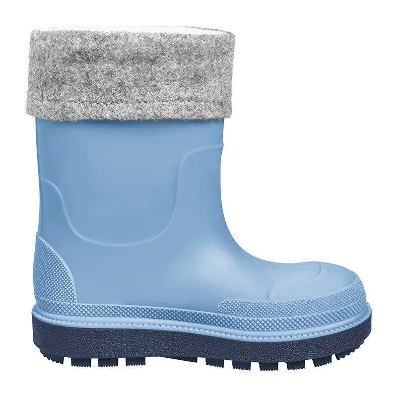 Bottes de pluie fourrées - Bleu -1