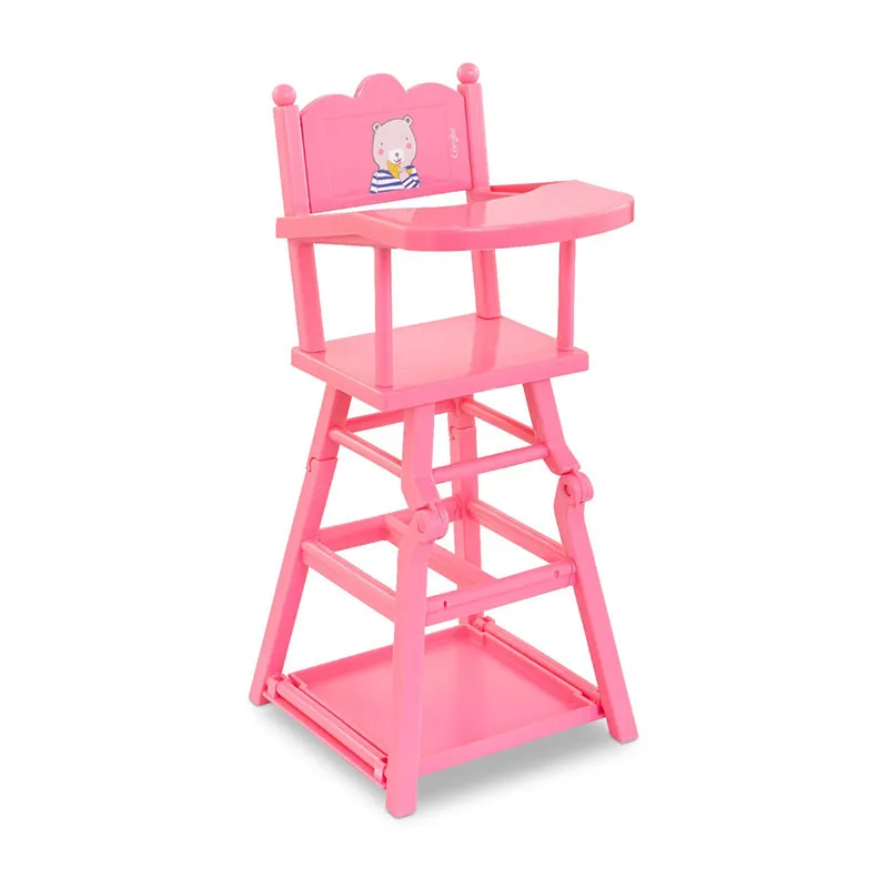 Chaise haute Rose poupon 36-42cm - 36m+-0