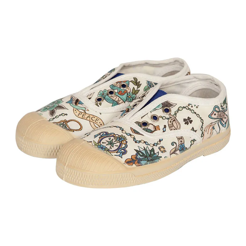 Tennis sans lacets Enfant Elly Liberty - True Love-1