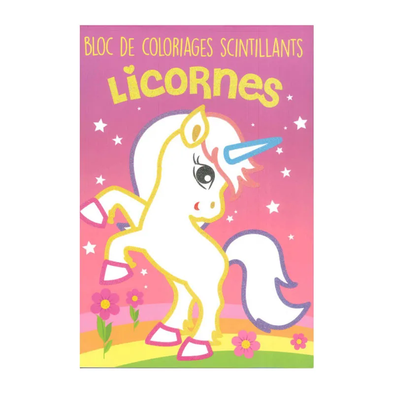3 Cahiers de coloriage Licorne/Poney/Féés - 3+-1