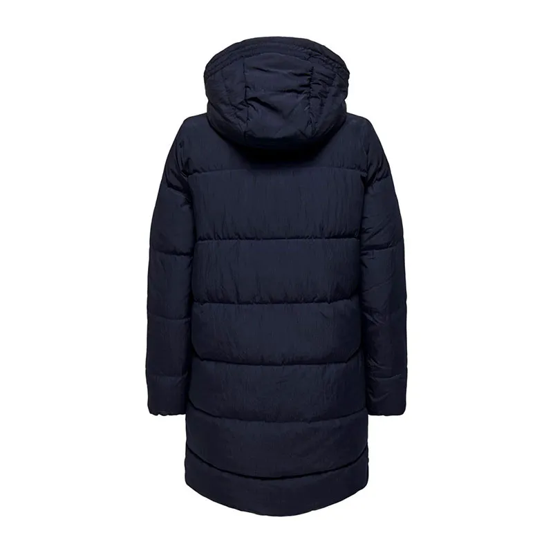 Doudoune longue de grossesse Dolly - Bleu marine-4