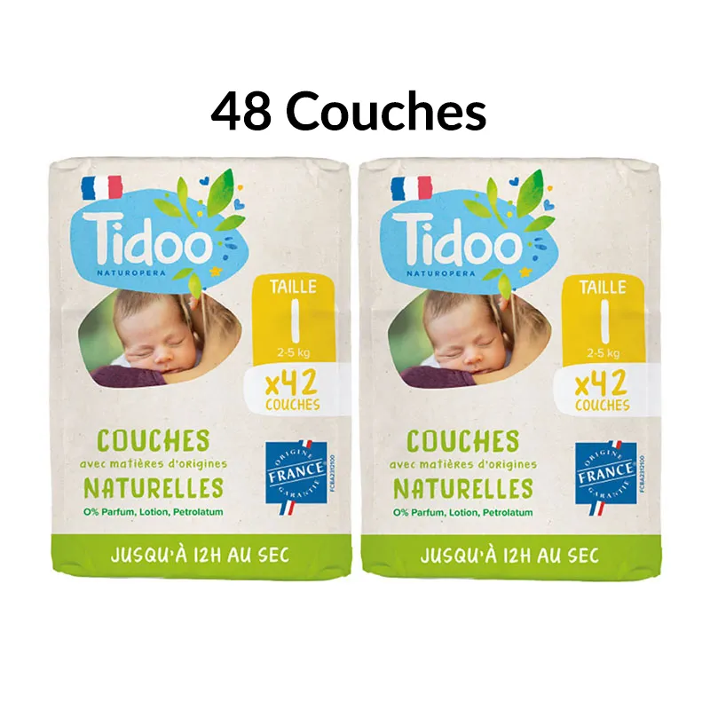 48 Couches Ecologiques T1/2-5kg Sans substances nocives-0