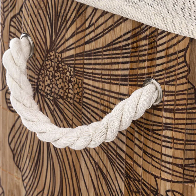 Panier à linge Bambou - 50L-2