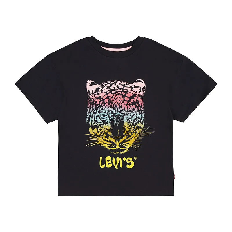 T-shirt MC Léopard - Caviar-0