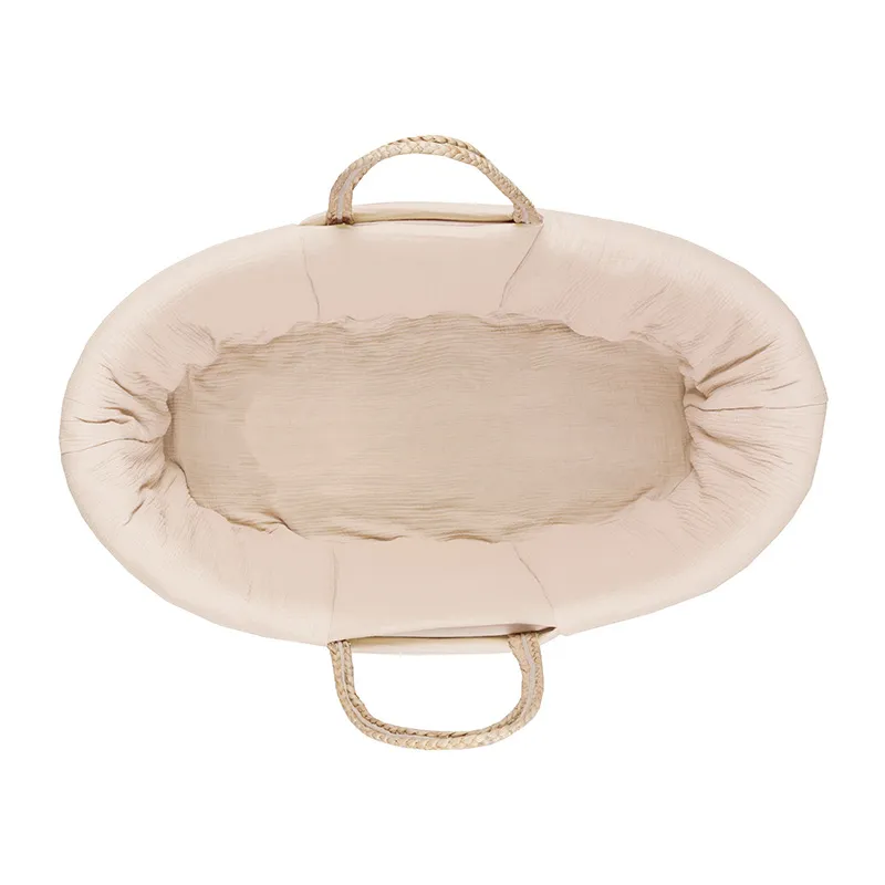 Drap-h. couffin Mousseline Beige - 77x36cm-1