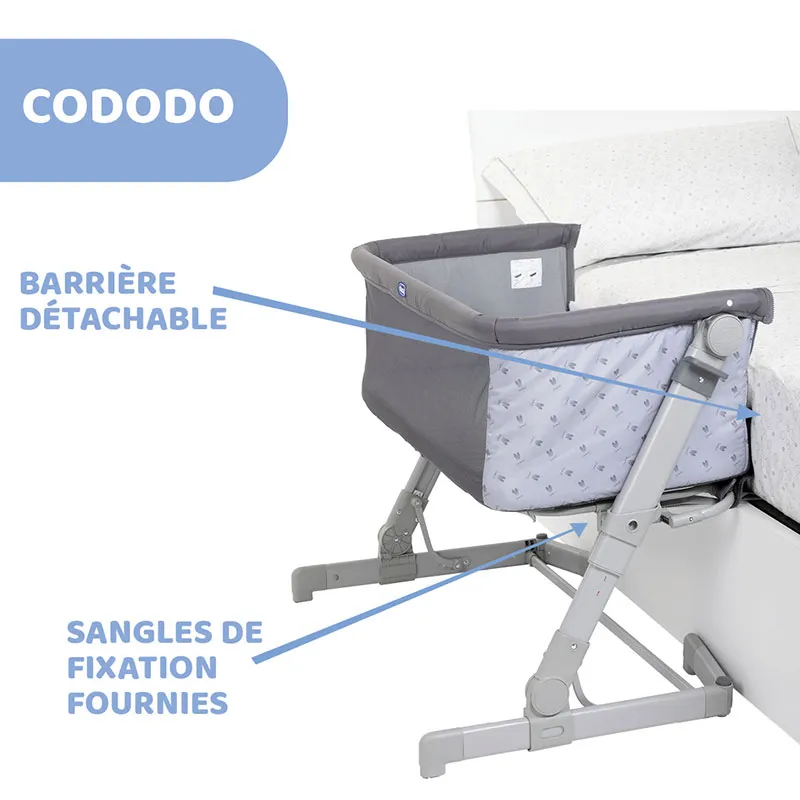 Berceau Cododo Next2Me Pop Up Atmosphère - 0m+-1