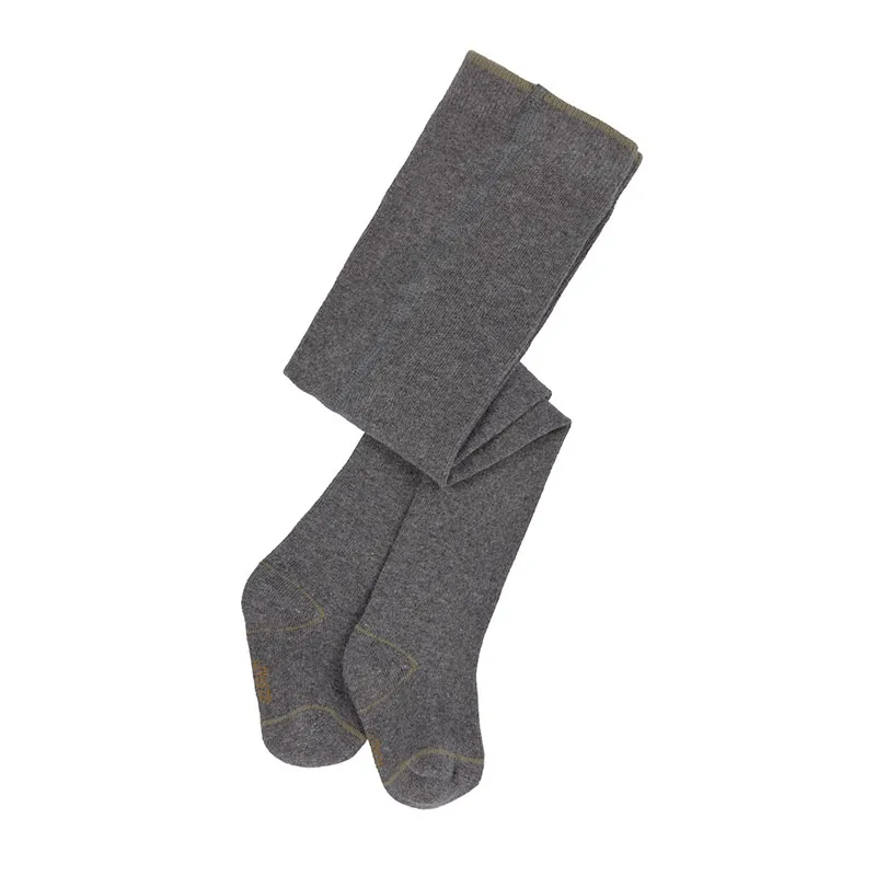 Collants Coton BIO - Anthracite-0