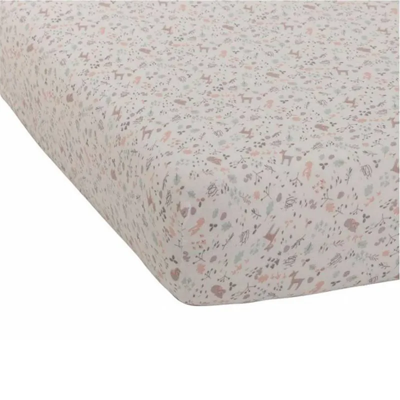 Drap-Housse Jersey à motifs - Lilas-0