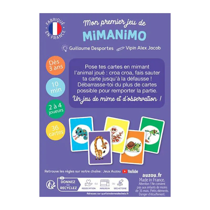 Mon premier jeu de Mimanimo - 36m+-2