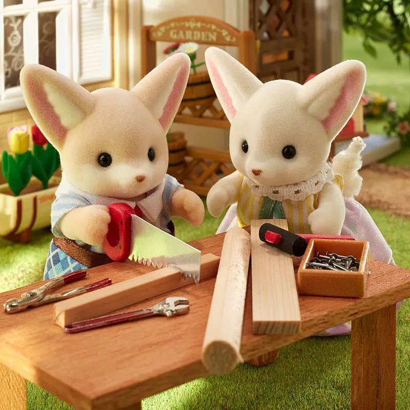 Famille Fennec & poussette double - 5pcs-4
