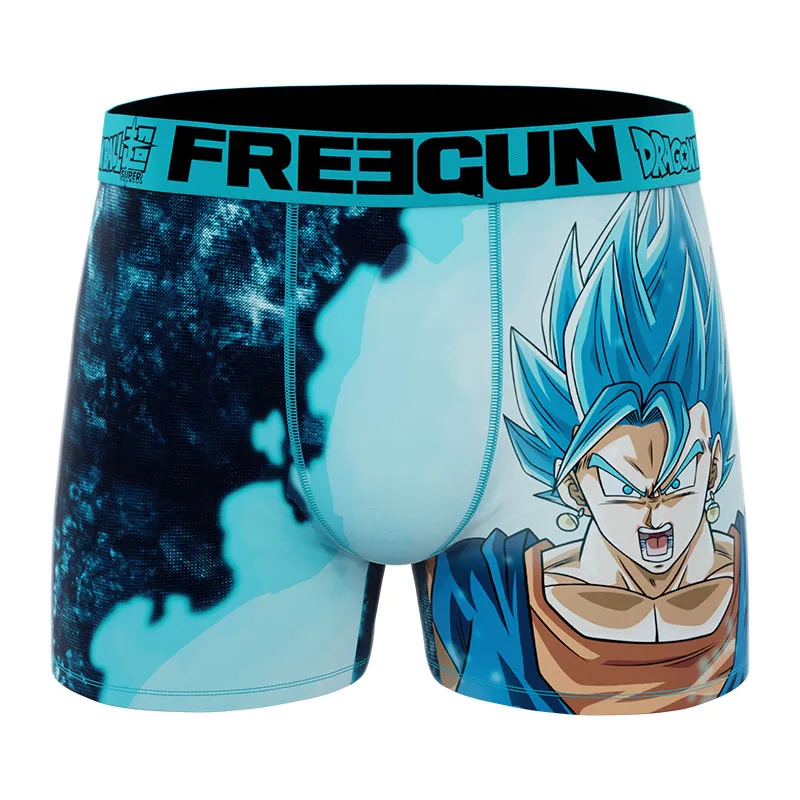 3 boxers enfant Dragon Ball Beerus Goku Vegeta Vegeto - Turquoise/Violet/Orange/Noir-7