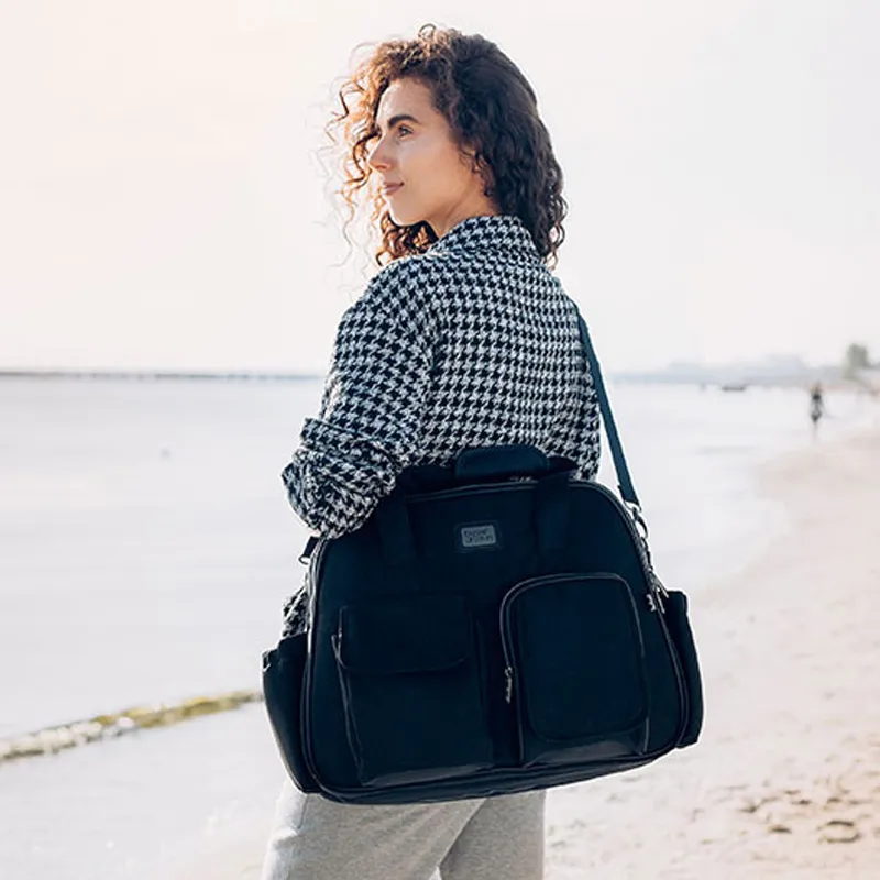 Couffin nomade/Sac à langer Pod Noir - 42x75cm-17