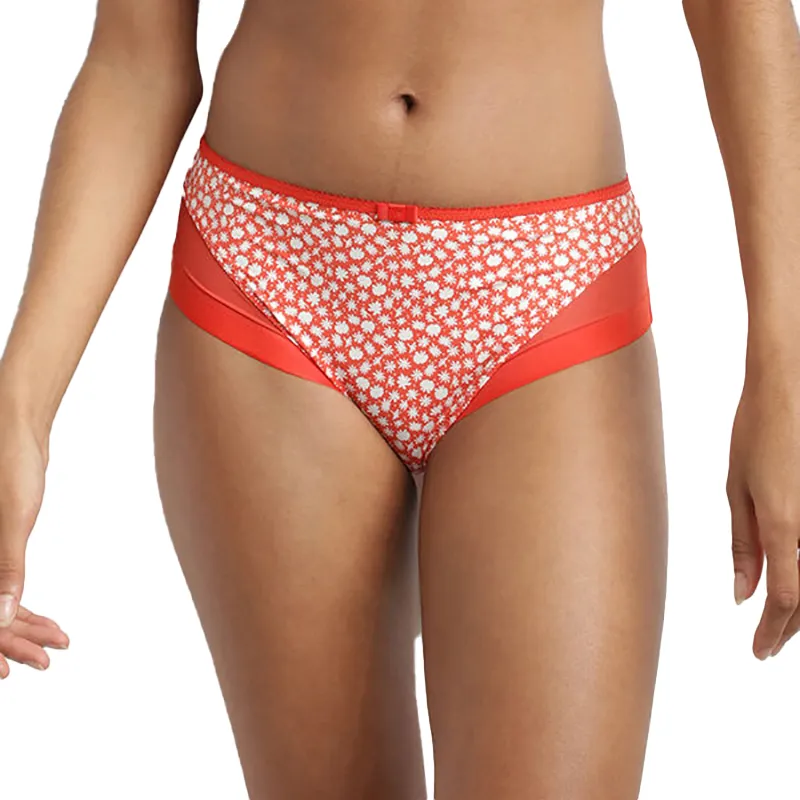 Culotte Femme Generous Retro Daisy - Rouge-0