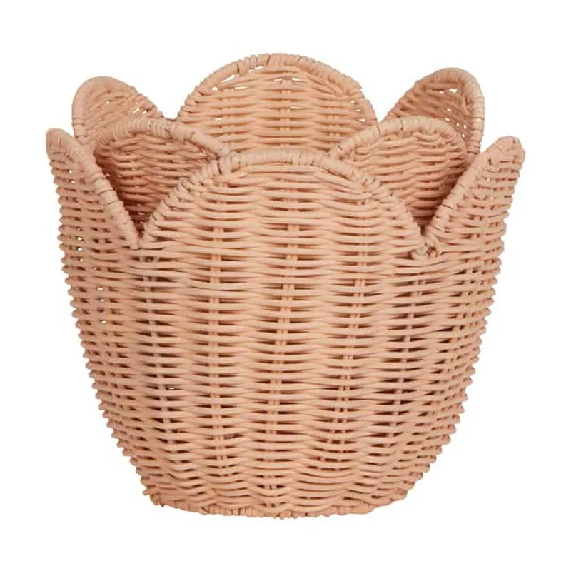 Ensemble de 2 paniers Rotin Lily Rose - 36m+-0
