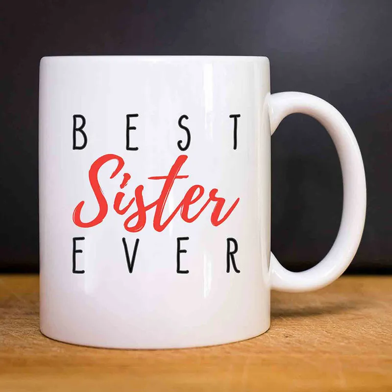 Mug Best sister ever - Blanc-0